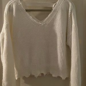 Full Tilt white long sleeve sweater